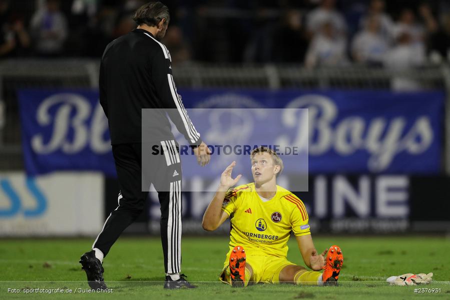 Jan Reichert, Stadion am Schönbusch, Aschaffenburg, 01.09.2023, sport, action, BFV, Fussball, Saison 2023/2024, 8. Spieltag, Regionalliga Bayern, FCN, SVA, 1. FC Nürnberg II, SV Viktoria Aschaffenburg - Bild-ID: 2376931