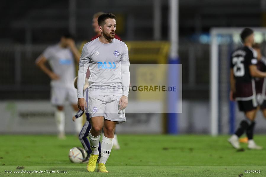 Silas Tom Zehnder, Stadion am Schönbusch, Aschaffenburg, 01.09.2023, sport, action, BFV, Fussball, Saison 2023/2024, 8. Spieltag, Regionalliga Bayern, FCN, SVA, 1. FC Nürnberg II, SV Viktoria Aschaffenburg - Bild-ID: 2376932