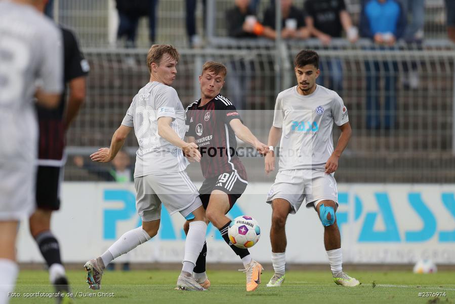 Simon Joachims, Stadion am Schönbusch, Aschaffenburg, 01.09.2023, sport, action, BFV, Fussball, Saison 2023/2024, 8. Spieltag, Regionalliga Bayern, FCN, SVA, 1. FC Nürnberg II, SV Viktoria Aschaffenburg - Bild-ID: 2376974