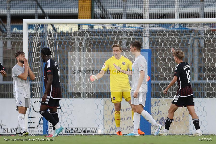 Jan Reichert, Stadion am Schönbusch, Aschaffenburg, 01.09.2023, sport, action, BFV, Fussball, Saison 2023/2024, 8. Spieltag, Regionalliga Bayern, FCN, SVA, 1. FC Nürnberg II, SV Viktoria Aschaffenburg - Bild-ID: 2377003