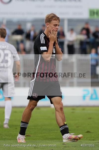 Tim Janisch, Stadion am Schönbusch, Aschaffenburg, 01.09.2023, sport, action, BFV, Fussball, Saison 2023/2024, 8. Spieltag, Regionalliga Bayern, FCN, SVA, 1. FC Nürnberg II, SV Viktoria Aschaffenburg - Bild-ID: 2377026