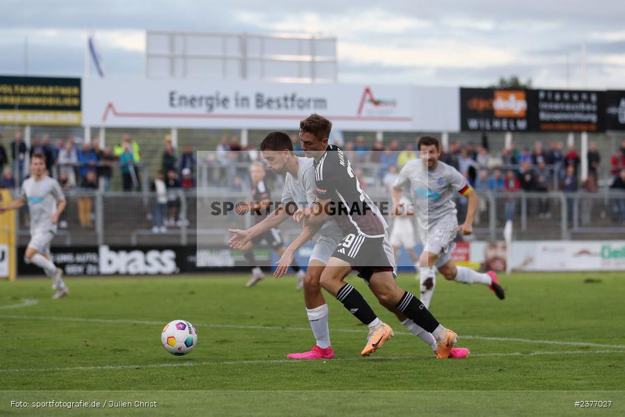 Simon Joachims, Stadion am Schönbusch, Aschaffenburg, 01.09.2023, sport, action, BFV, Fussball, Saison 2023/2024, 8. Spieltag, Regionalliga Bayern, FCN, SVA, 1. FC Nürnberg II, SV Viktoria Aschaffenburg - Bild-ID: 2377027