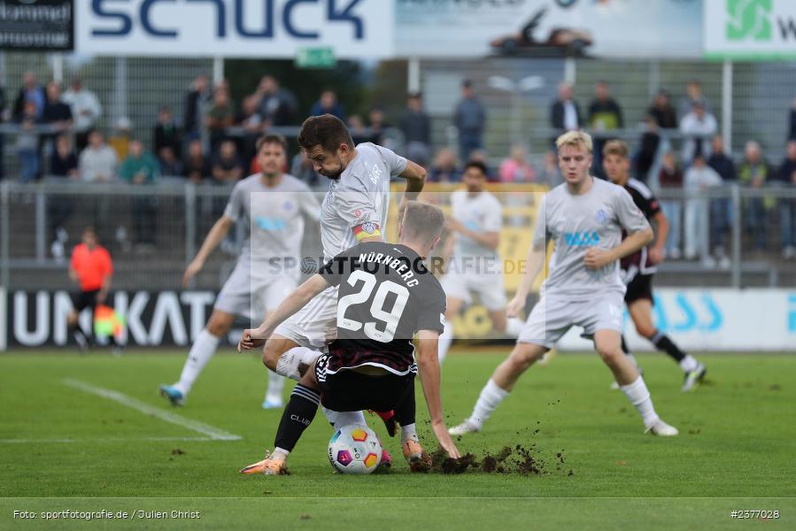Simon Joachims, Stadion am Schönbusch, Aschaffenburg, 01.09.2023, sport, action, BFV, Fussball, Saison 2023/2024, 8. Spieltag, Regionalliga Bayern, FCN, SVA, 1. FC Nürnberg II, SV Viktoria Aschaffenburg - Bild-ID: 2377028