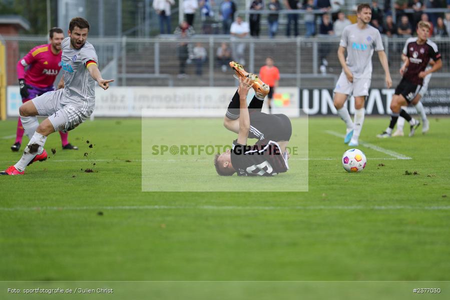 Simon Joachims, Stadion am Schönbusch, Aschaffenburg, 01.09.2023, sport, action, BFV, Fussball, Saison 2023/2024, 8. Spieltag, Regionalliga Bayern, FCN, SVA, 1. FC Nürnberg II, SV Viktoria Aschaffenburg - Bild-ID: 2377030