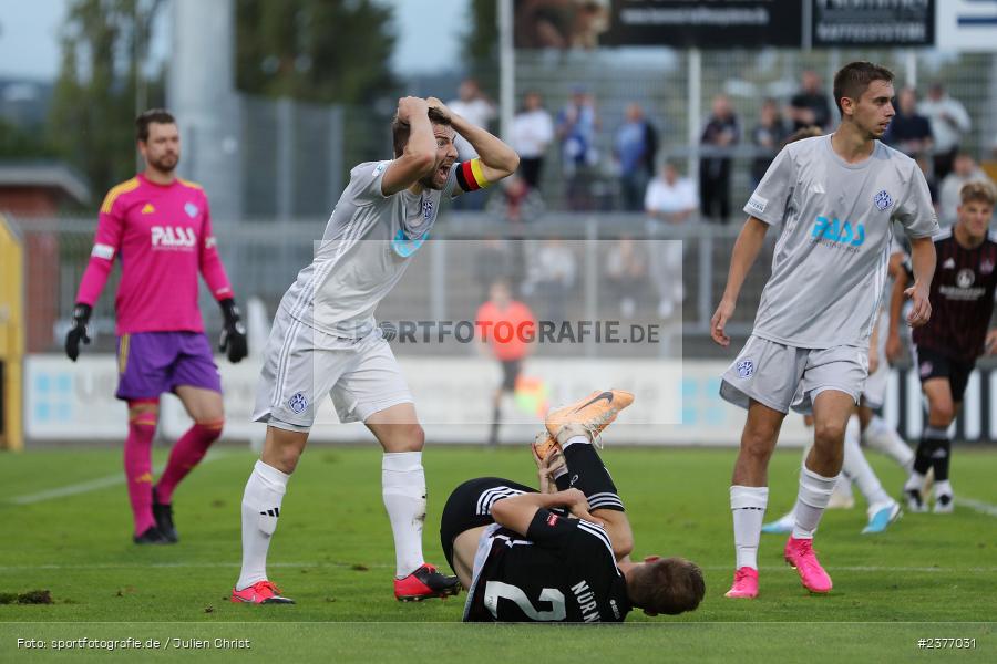 Simon Joachims, Stadion am Schönbusch, Aschaffenburg, 01.09.2023, sport, action, BFV, Fussball, Saison 2023/2024, 8. Spieltag, Regionalliga Bayern, FCN, SVA, 1. FC Nürnberg II, SV Viktoria Aschaffenburg - Bild-ID: 2377031