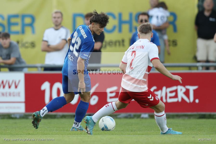 Fabio Hock, Sepp-Endres-Sportanlage, Würzburg, 06.09.2023, sport, action, bfv, Fussball, Saison 2023/2024, Bayernliga Nord, 10. Spieltag, SSV, WFV, SSV Jahn Regensburg II (U21), Würzburger FV 04 - Bild-ID: 2377442