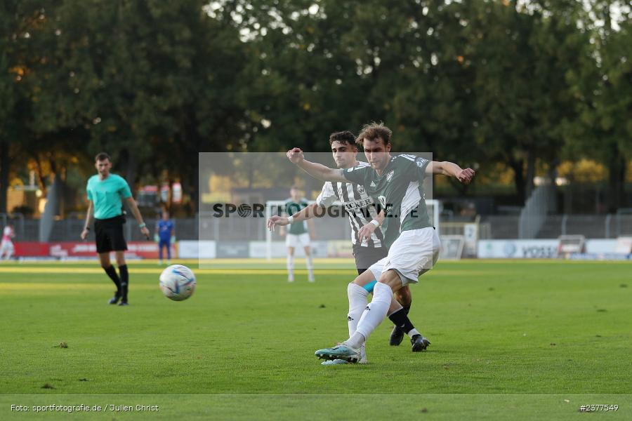 Tom Feulner, Willy-Sachs-Stadion, Schweinfurt, 08.09.2023, sport, action, bfv, Fussball, Saison 2023/2024, 9. Spieltag, Regionalliga Bayern, SVW, FCS, SV Wacker Burghausen, 1. FC Schweinfurt 1905 - Bild-ID: 2377549