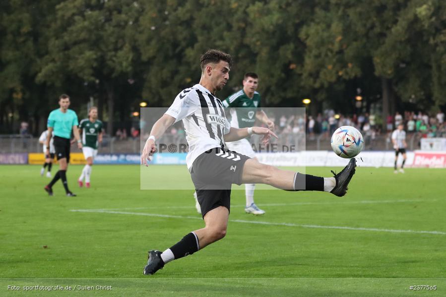 Edin Hyseni, Willy-Sachs-Stadion, Schweinfurt, 08.09.2023, sport, action, bfv, Fussball, Saison 2023/2024, 9. Spieltag, Regionalliga Bayern, SVW, FCS, SV Wacker Burghausen, 1. FC Schweinfurt 1905 - Bild-ID: 2377565 Edin Hyseni, Willy-Sachs-Stadion, Schweinfurt, 08.09.2023, sport, action, bfv, Fussball, Saison 2023/2024, 9. Spieltag, Regionalliga Bayern, SVW, FCS, SV Wacker Burghausen, 1. FC Schweinfurt 1905 - Bild-ID: 2377565