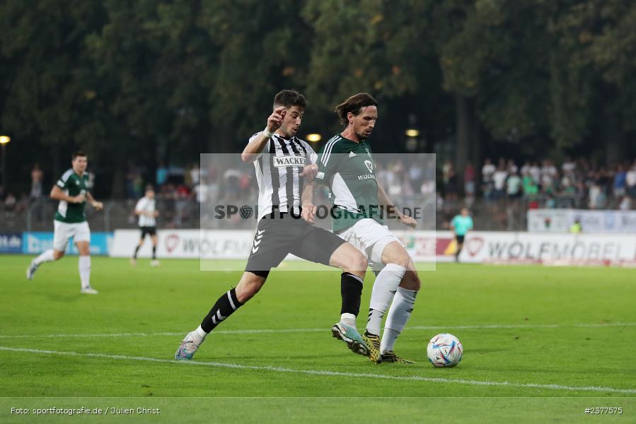 Andrija Bosnjak, Willy-Sachs-Stadion, Schweinfurt, 08.09.2023, sport, action, bfv, Fussball, Saison 2023/2024, 9. Spieltag, Regionalliga Bayern, SVW, FCS, SV Wacker Burghausen, 1. FC Schweinfurt 1905 - Bild-ID: 2377575