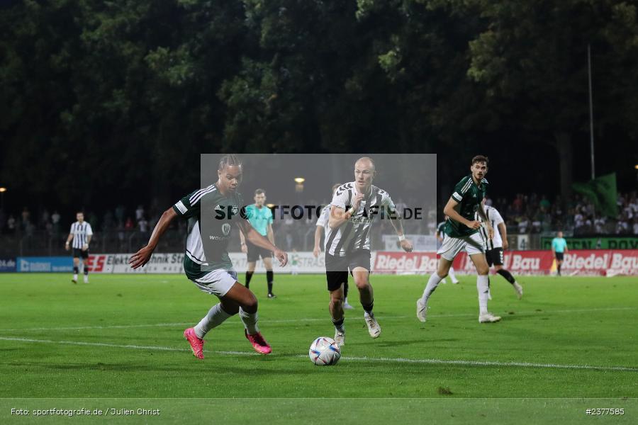 Dominik Ngatie, Willy-Sachs-Stadion, Schweinfurt, 08.09.2023, sport, action, bfv, Fussball, Saison 2023/2024, 9. Spieltag, Regionalliga Bayern, SVW, FCS, SV Wacker Burghausen, 1. FC Schweinfurt 1905 - Bild-ID: 2377585