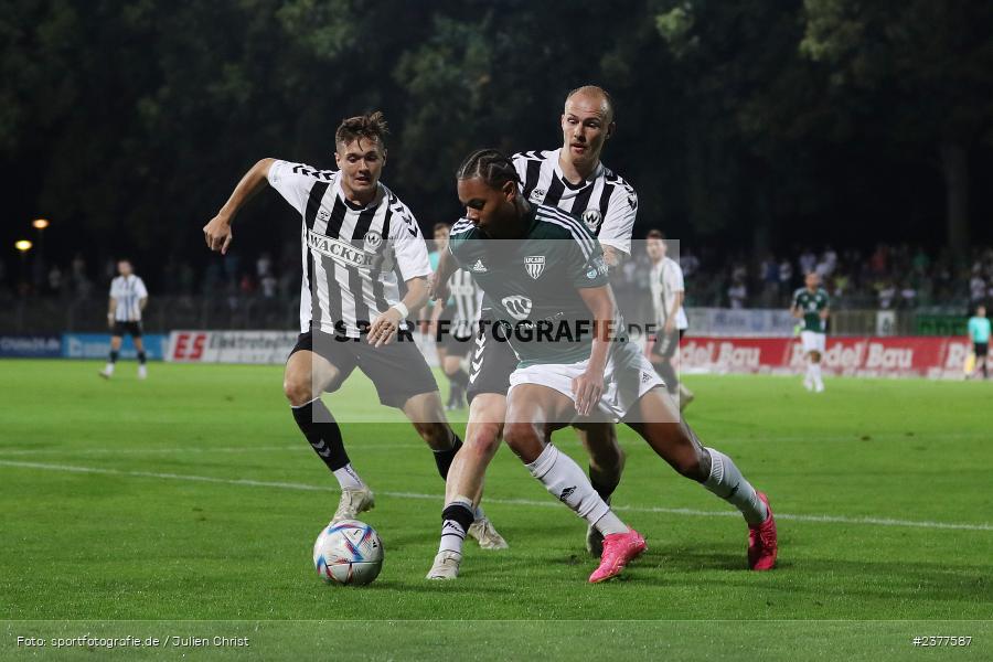 Dominik Ngatie, Willy-Sachs-Stadion, Schweinfurt, 08.09.2023, sport, action, bfv, Fussball, Saison 2023/2024, 9. Spieltag, Regionalliga Bayern, SVW, FCS, SV Wacker Burghausen, 1. FC Schweinfurt 1905 - Bild-ID: 2377587
