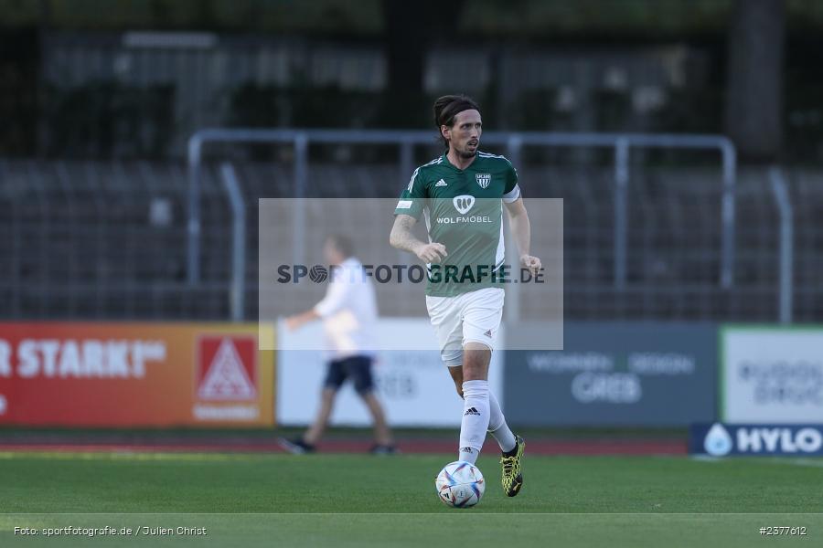 Lukas Billick, sport, action, Willy-Sachs-Stadion, Schweinfurt, Saison 2023/2024, SVW, SV Wacker Burghausen, Regionalliga Bayern, Fussball, FCS, BFV, 9. Spieltag, 1. FC Schweinfurt 1905, 08.09.2023 - Bild-ID: 2377612