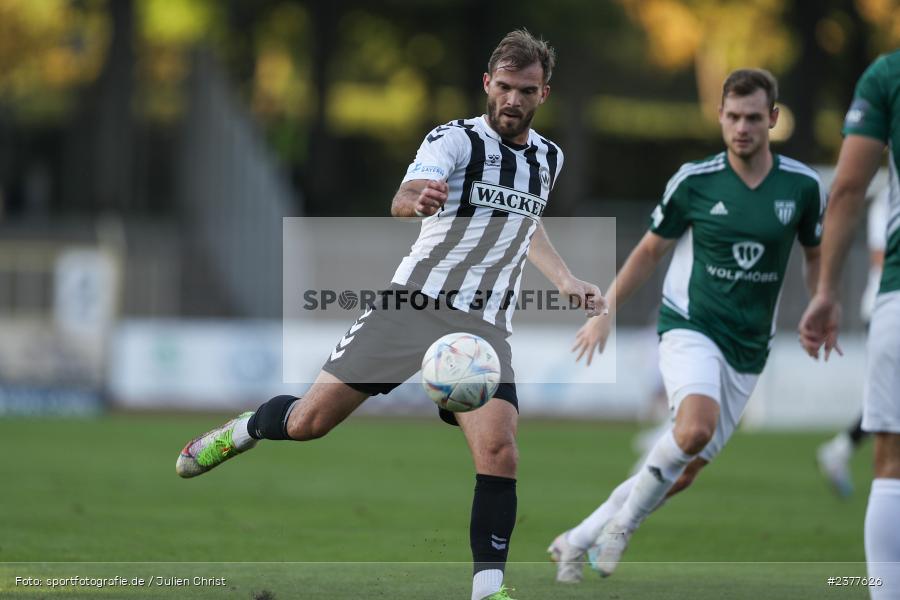 Felix Bachschmid, sport, action, Willy-Sachs-Stadion, Schweinfurt, Saison 2023/2024, SVW, SV Wacker Burghausen, Regionalliga Bayern, Fussball, FCS, BFV, 9. Spieltag, 1. FC Schweinfurt 1905, 08.09.2023 - Bild-ID: 2377626