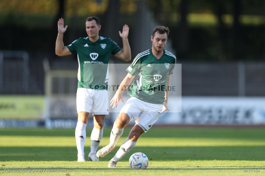 Fabio Bozesan, sport, action, Willy-Sachs-Stadion, Schweinfurt, Saison 2023/2024, SVW, SV Wacker Burghausen, Regionalliga Bayern, Fussball, FCS, BFV, 9. Spieltag, 1. FC Schweinfurt 1905, 08.09.2023 - Bild-ID: 2377654