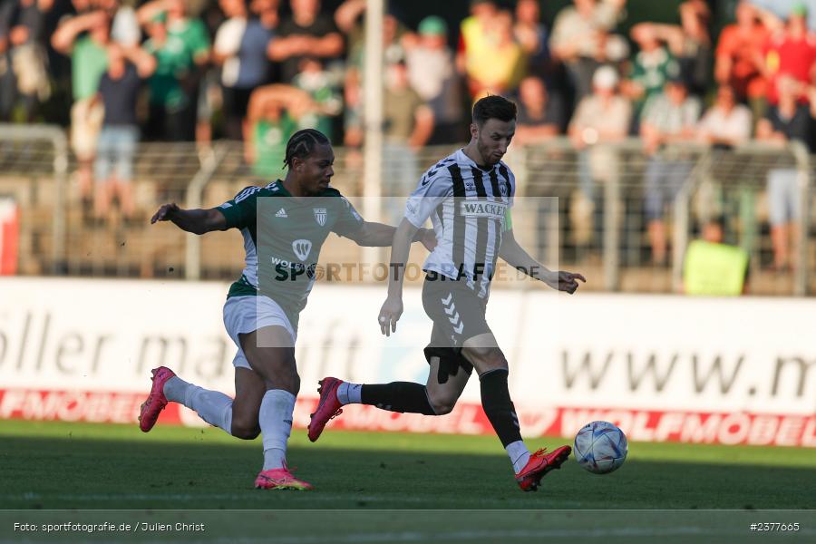 Christoph Schulz, sport, action, Willy-Sachs-Stadion, Schweinfurt, Saison 2023/2024, SVW, SV Wacker Burghausen, Regionalliga Bayern, Fussball, FCS, BFV, 9. Spieltag, 1. FC Schweinfurt 1905, 08.09.2023 - Bild-ID: 2377665