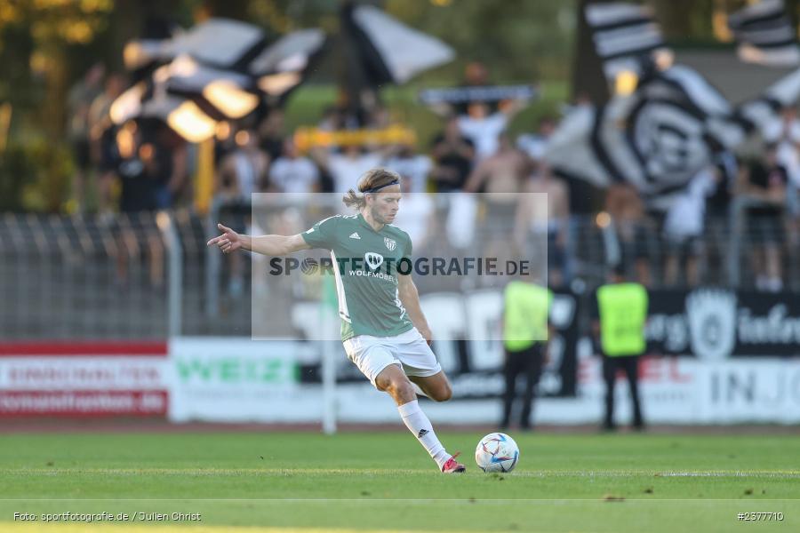 Kristian Böhnlein, sport, action, Willy-Sachs-Stadion, Schweinfurt, Saison 2023/2024, SVW, SV Wacker Burghausen, Regionalliga Bayern, Fussball, FCS, BFV, 9. Spieltag, 1. FC Schweinfurt 1905, 08.09.2023 - Bild-ID: 2377710