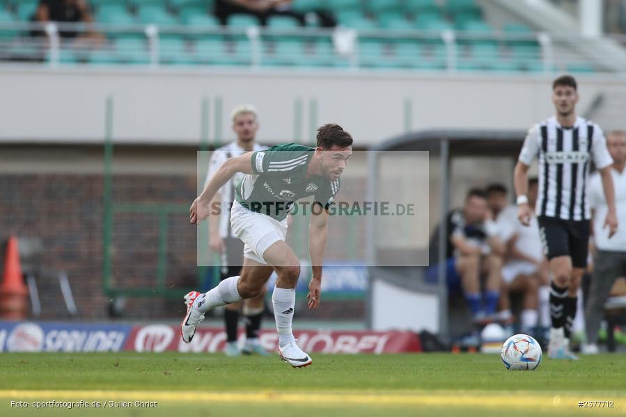 Severo Sturm, sport, action, Willy-Sachs-Stadion, Schweinfurt, Saison 2023/2024, SVW, SV Wacker Burghausen, Regionalliga Bayern, Fussball, FCS, BFV, 9. Spieltag, 1. FC Schweinfurt 1905, 08.09.2023 - Bild-ID: 2377712