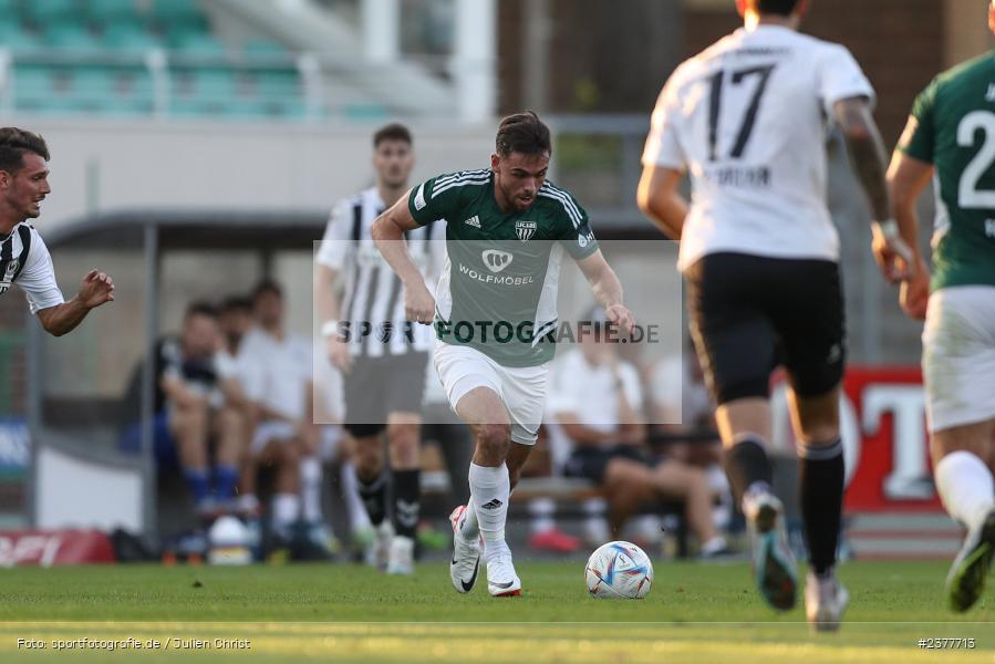 Severo Sturm, sport, action, Willy-Sachs-Stadion, Schweinfurt, Saison 2023/2024, SVW, SV Wacker Burghausen, Regionalliga Bayern, Fussball, FCS, BFV, 9. Spieltag, 1. FC Schweinfurt 1905, 08.09.2023 - Bild-ID: 2377713