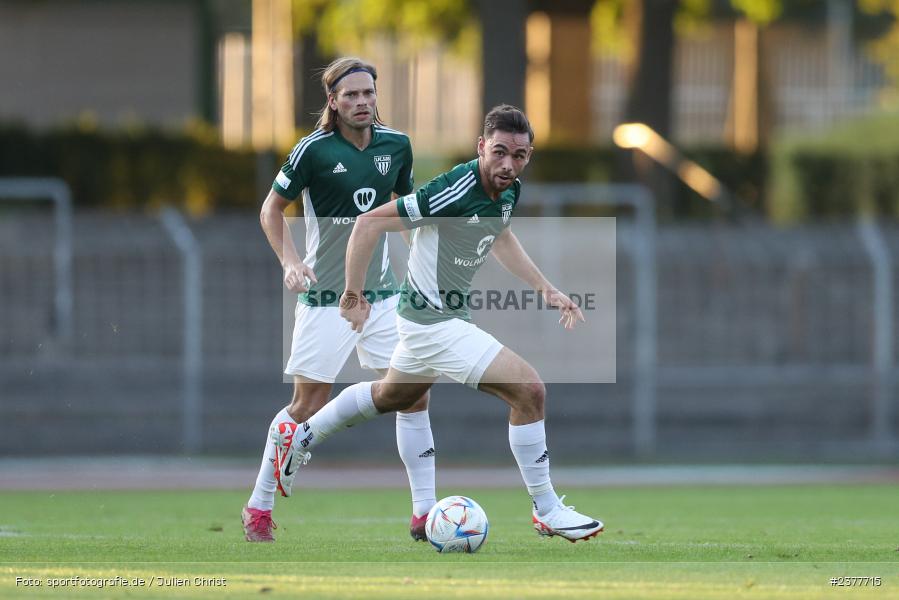 Severo Sturm, sport, action, Willy-Sachs-Stadion, Schweinfurt, Saison 2023/2024, SVW, SV Wacker Burghausen, Regionalliga Bayern, Fussball, FCS, BFV, 9. Spieltag, 1. FC Schweinfurt 1905, 08.09.2023 - Bild-ID: 2377715