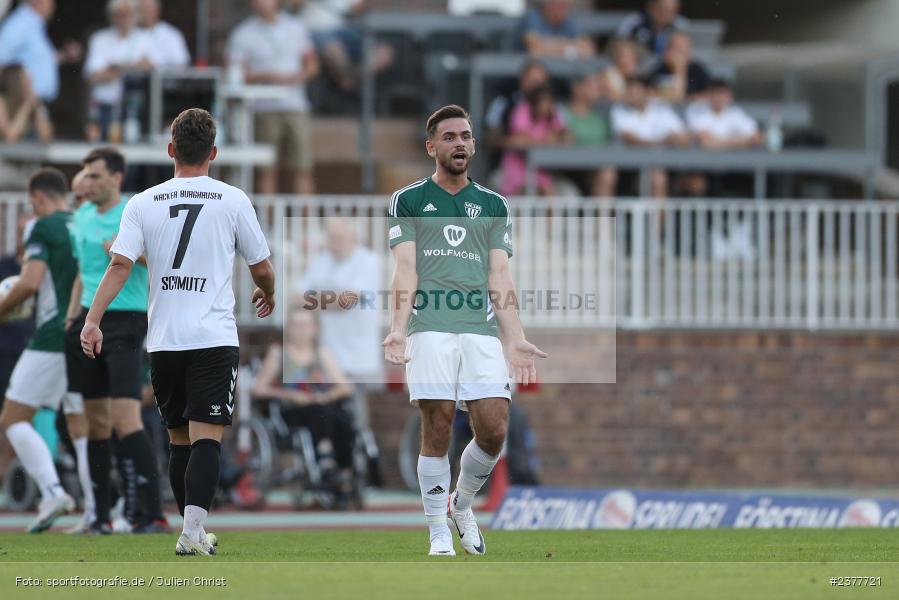 Severo Sturm, sport, action, Willy-Sachs-Stadion, Schweinfurt, Saison 2023/2024, SVW, SV Wacker Burghausen, Regionalliga Bayern, Fussball, FCS, BFV, 9. Spieltag, 1. FC Schweinfurt 1905, 08.09.2023 - Bild-ID: 2377721