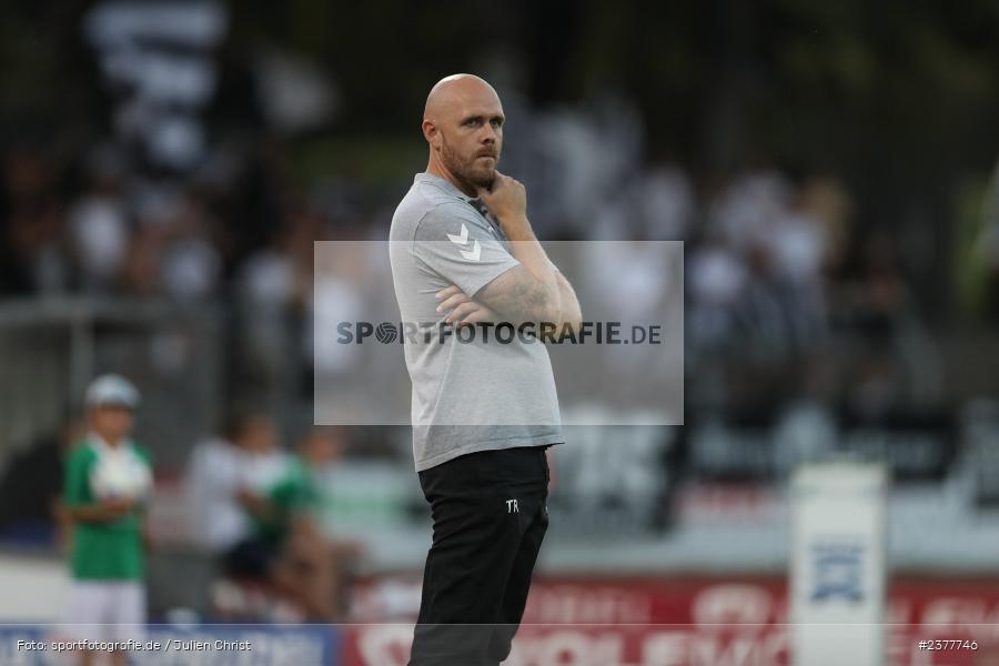 Hannes Sigurdsson, sport, action, Willy-Sachs-Stadion, Schweinfurt, Saison 2023/2024, SVW, SV Wacker Burghausen, Regionalliga Bayern, Fussball, FCS, BFV, 9. Spieltag, 1. FC Schweinfurt 1905, 08.09.2023 - Bild-ID: 2377746