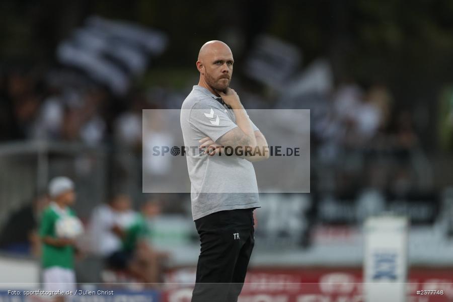 Hannes Sigurdsson, sport, action, Willy-Sachs-Stadion, Schweinfurt, Saison 2023/2024, SVW, SV Wacker Burghausen, Regionalliga Bayern, Fussball, FCS, BFV, 9. Spieltag, 1. FC Schweinfurt 1905, 08.09.2023 - Bild-ID: 2377748