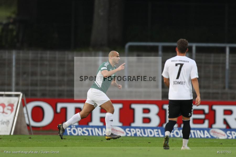 Adam Jabiri, sport, action, Willy-Sachs-Stadion, Schweinfurt, Saison 2023/2024, SVW, SV Wacker Burghausen, Regionalliga Bayern, Fussball, FCS, BFV, 9. Spieltag, 1. FC Schweinfurt 1905, 08.09.2023 - Bild-ID: 2377750