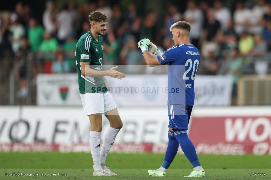 sport, action, Willy-Sachs-Stadion, Schweinfurt, Saison 2023/2024, SVW, SV Wacker Burghausen, Regionalliga Bayern, Fussball, FCS, BFV, 9. Spieltag, 1. FC Schweinfurt 1905, 08.09.2023 - Bild-ID: 2377757