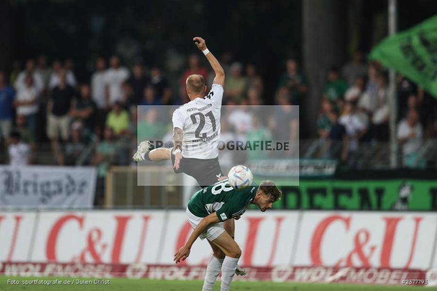 Thomas Winklbauer, sport, action, Willy-Sachs-Stadion, Schweinfurt, Saison 2023/2024, SVW, SV Wacker Burghausen, Regionalliga Bayern, Fussball, FCS, BFV, 9. Spieltag, 1. FC Schweinfurt 1905, 08.09.2023 - Bild-ID: 2377793