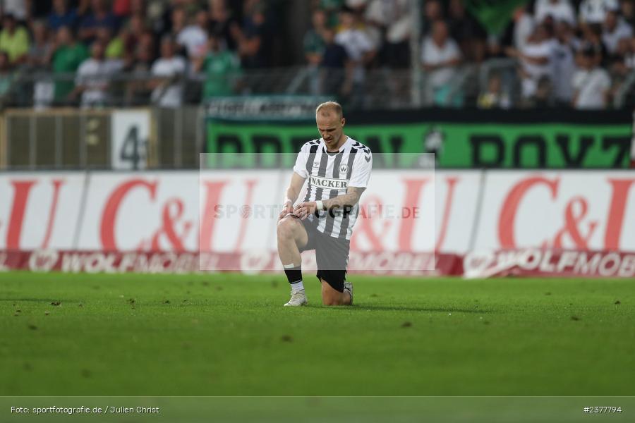 Thomas Winklbauer, sport, action, Willy-Sachs-Stadion, Schweinfurt, Saison 2023/2024, SVW, SV Wacker Burghausen, Regionalliga Bayern, Fussball, FCS, BFV, 9. Spieltag, 1. FC Schweinfurt 1905, 08.09.2023 - Bild-ID: 2377794