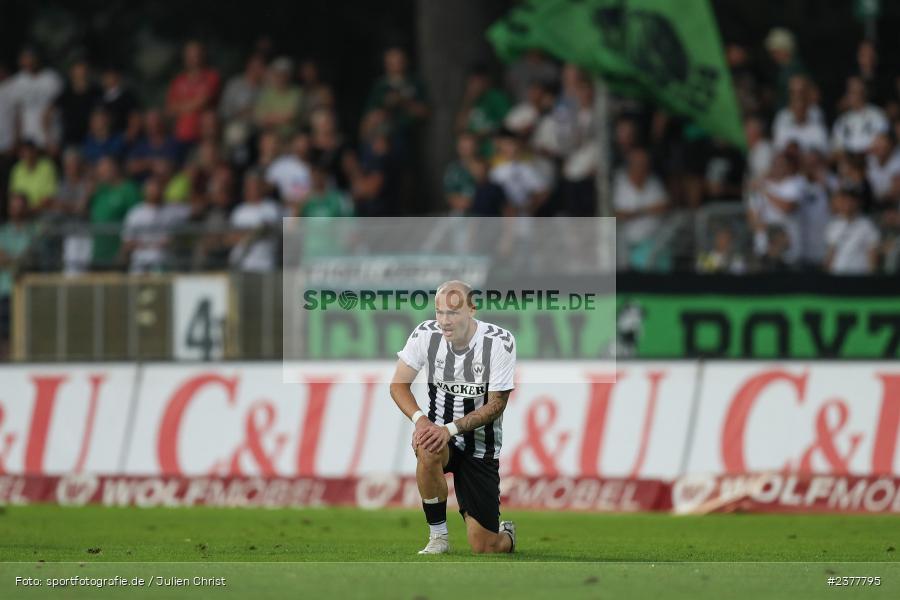 Thomas Winklbauer, sport, action, Willy-Sachs-Stadion, Schweinfurt, Saison 2023/2024, SVW, SV Wacker Burghausen, Regionalliga Bayern, Fussball, FCS, BFV, 9. Spieltag, 1. FC Schweinfurt 1905, 08.09.2023 - Bild-ID: 2377795