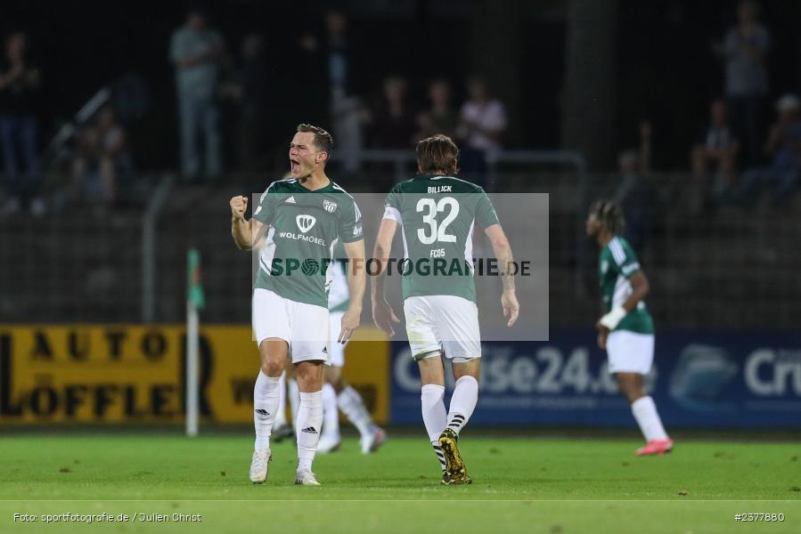 Marc Hänschke, sport, action, Willy-Sachs-Stadion, Schweinfurt, Saison 2023/2024, SVW, SV Wacker Burghausen, Regionalliga Bayern, Fussball, FCS, BFV, 9. Spieltag, 1. FC Schweinfurt 1905, 08.09.2023 - Bild-ID: 2377880
