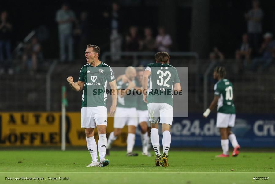Marc Hänschke, sport, action, Willy-Sachs-Stadion, Schweinfurt, Saison 2023/2024, SVW, SV Wacker Burghausen, Regionalliga Bayern, Fussball, FCS, BFV, 9. Spieltag, 1. FC Schweinfurt 1905, 08.09.2023 - Bild-ID: 2377881