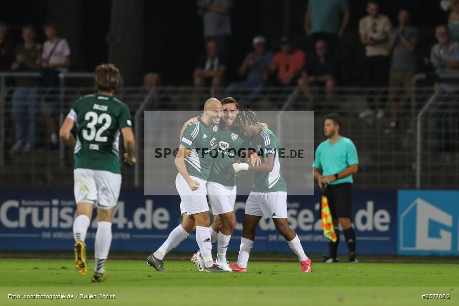 Severo Sturm, sport, action, Willy-Sachs-Stadion, Schweinfurt, Saison 2023/2024, SVW, SV Wacker Burghausen, Regionalliga Bayern, Fussball, FCS, BFV, 9. Spieltag, 1. FC Schweinfurt 1905, 08.09.2023 - Bild-ID: 2377882