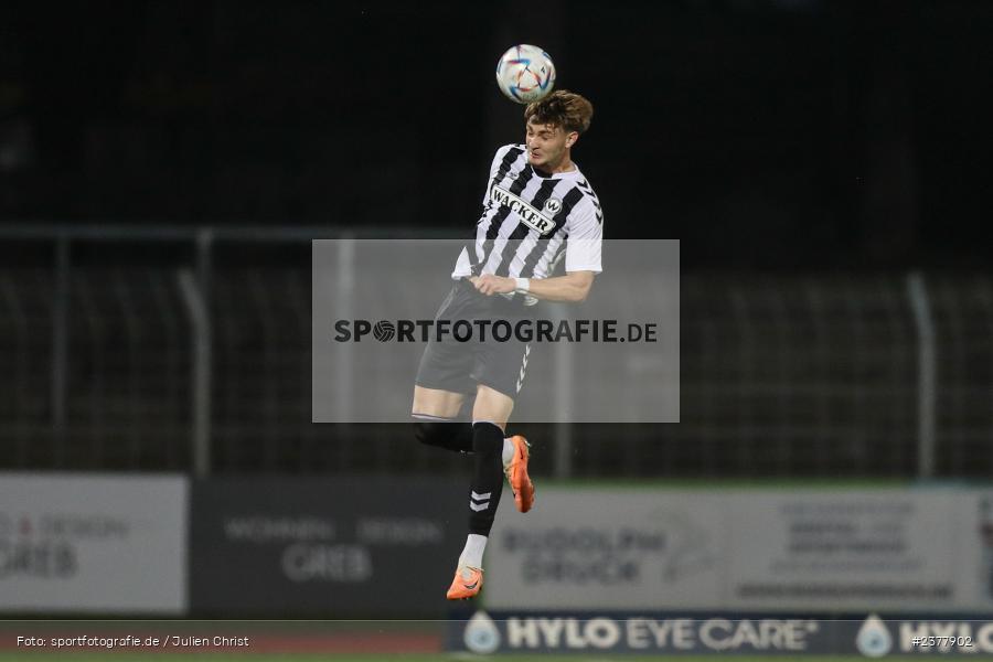 Jasper Maljojoki, sport, action, Willy-Sachs-Stadion, Schweinfurt, Saison 2023/2024, SVW, SV Wacker Burghausen, Regionalliga Bayern, Fussball, FCS, BFV, 9. Spieltag, 1. FC Schweinfurt 1905, 08.09.2023 - Bild-ID: 2377902