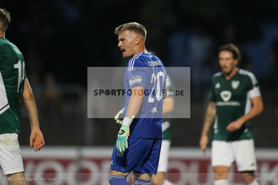Lukas Wenzel, sport, action, Willy-Sachs-Stadion, Schweinfurt, Saison 2023/2024, SVW, SV Wacker Burghausen, Regionalliga Bayern, Fussball, FCS, BFV, 9. Spieltag, 1. FC Schweinfurt 1905, 08.09.2023 - Bild-ID: 2377908