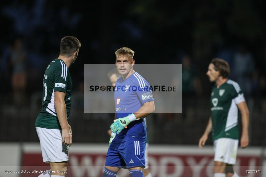 Lukas Wenzel, sport, action, Willy-Sachs-Stadion, Schweinfurt, Saison 2023/2024, SVW, SV Wacker Burghausen, Regionalliga Bayern, Fussball, FCS, BFV, 9. Spieltag, 1. FC Schweinfurt 1905, 08.09.2023 - Bild-ID: 2377911