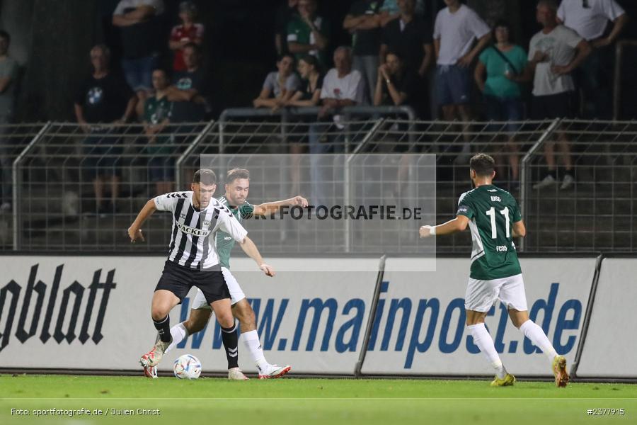 Viktor Miftaraj, sport, action, Willy-Sachs-Stadion, Schweinfurt, Saison 2023/2024, SVW, SV Wacker Burghausen, Regionalliga Bayern, Fussball, FCS, BFV, 9. Spieltag, 1. FC Schweinfurt 1905, 08.09.2023 - Bild-ID: 2377915