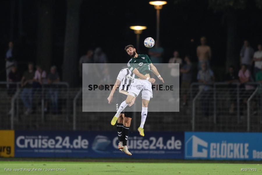 Taha Aksu, sport, action, Willy-Sachs-Stadion, Schweinfurt, Saison 2023/2024, SVW, SV Wacker Burghausen, Regionalliga Bayern, Fussball, FCS, BFV, 9. Spieltag, 1. FC Schweinfurt 1905, 08.09.2023 - Bild-ID: 2377922