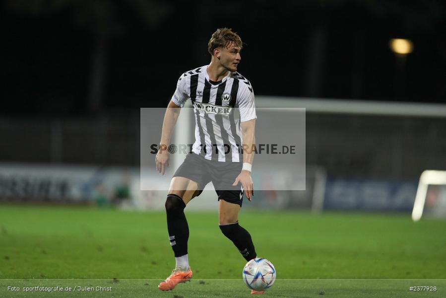 Jasper Maljojoki, sport, action, Willy-Sachs-Stadion, Schweinfurt, Saison 2023/2024, SVW, SV Wacker Burghausen, Regionalliga Bayern, Fussball, FCS, BFV, 9. Spieltag, 1. FC Schweinfurt 1905, 08.09.2023 - Bild-ID: 2377928