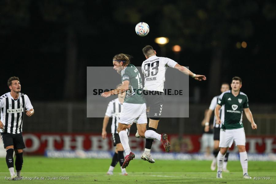Andrija Bosnjak, sport, action, Willy-Sachs-Stadion, Schweinfurt, Saison 2023/2024, SVW, SV Wacker Burghausen, Regionalliga Bayern, Fussball, FCS, BFV, 9. Spieltag, 1. FC Schweinfurt 1905, 08.09.2023 - Bild-ID: 2377939