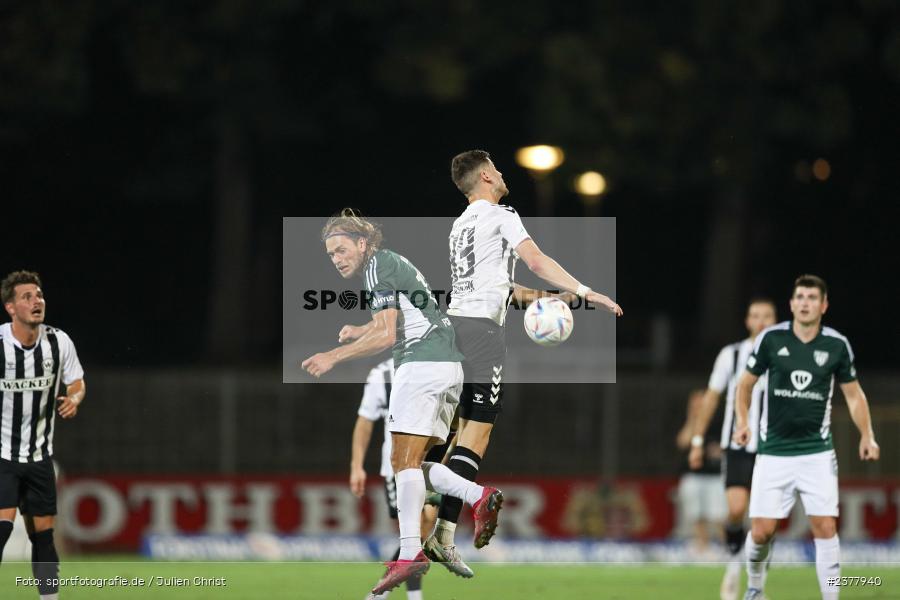 Andrija Bosnjak, sport, action, Willy-Sachs-Stadion, Schweinfurt, Saison 2023/2024, SVW, SV Wacker Burghausen, Regionalliga Bayern, Fussball, FCS, BFV, 9. Spieltag, 1. FC Schweinfurt 1905, 08.09.2023 - Bild-ID: 2377940