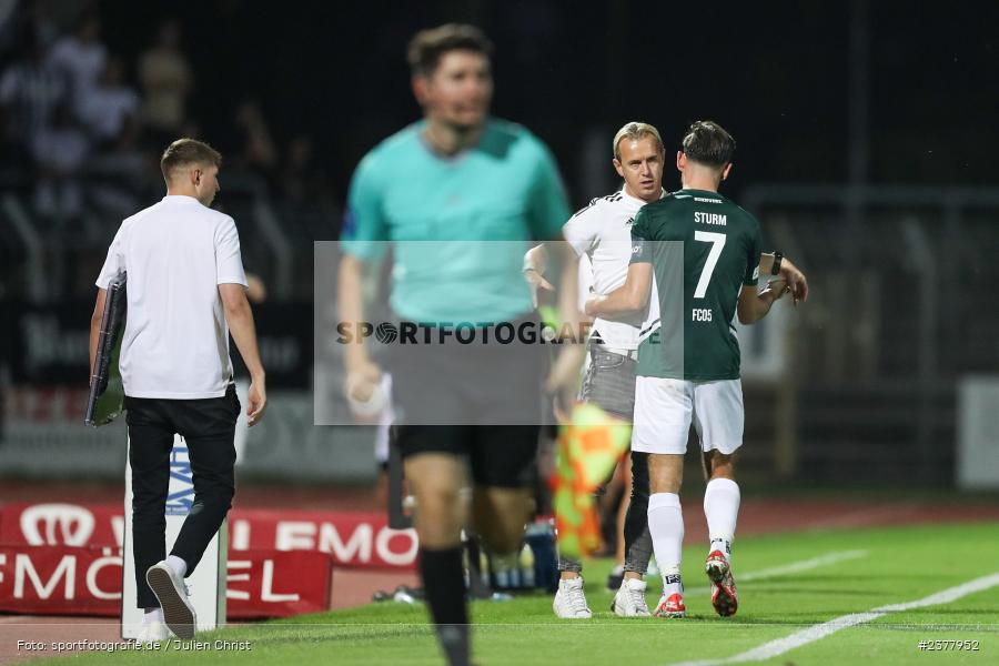 Severo Sturm, sport, action, Willy-Sachs-Stadion, Schweinfurt, Saison 2023/2024, SVW, SV Wacker Burghausen, Regionalliga Bayern, Fussball, FCS, BFV, 9. Spieltag, 1. FC Schweinfurt 1905, 08.09.2023 - Bild-ID: 2377952