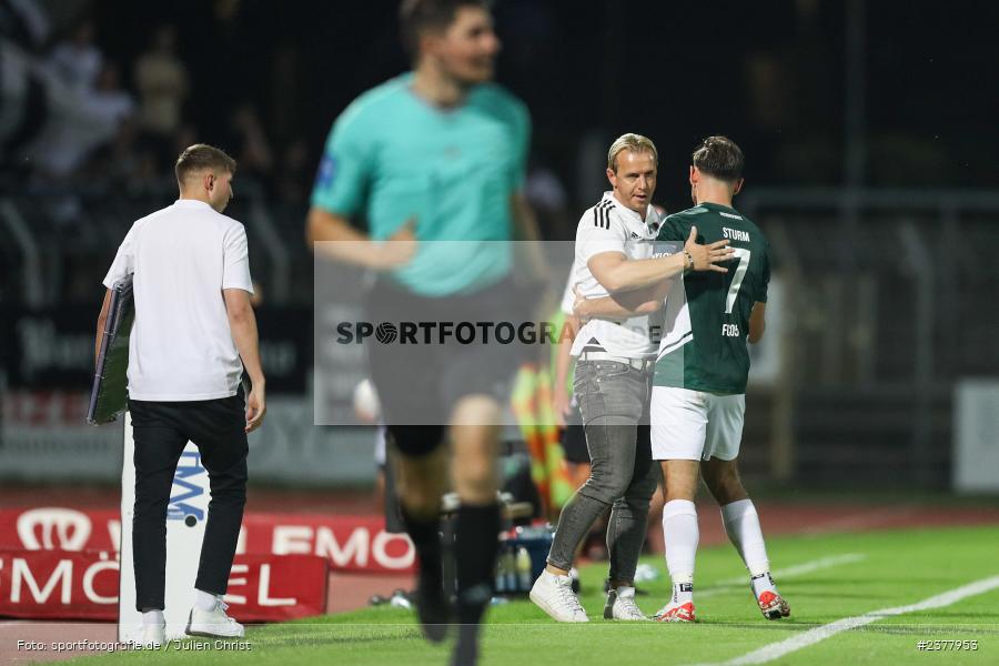 Severo Sturm, sport, action, Willy-Sachs-Stadion, Schweinfurt, Saison 2023/2024, SVW, SV Wacker Burghausen, Regionalliga Bayern, Fussball, FCS, BFV, 9. Spieltag, 1. FC Schweinfurt 1905, 08.09.2023 - Bild-ID: 2377953