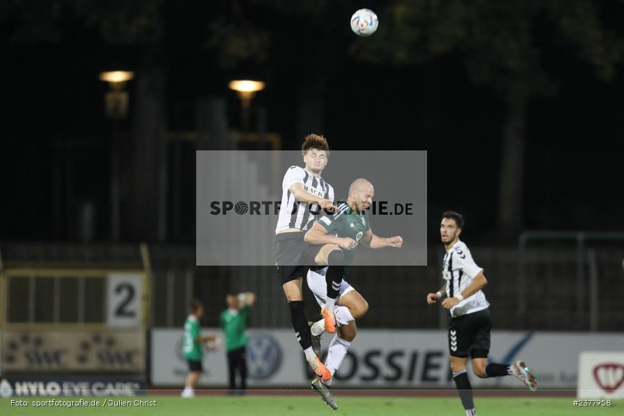 Jasper Maljojoki, sport, action, Willy-Sachs-Stadion, Schweinfurt, Saison 2023/2024, SVW, SV Wacker Burghausen, Regionalliga Bayern, Fussball, FCS, BFV, 9. Spieltag, 1. FC Schweinfurt 1905, 08.09.2023 - Bild-ID: 2377958