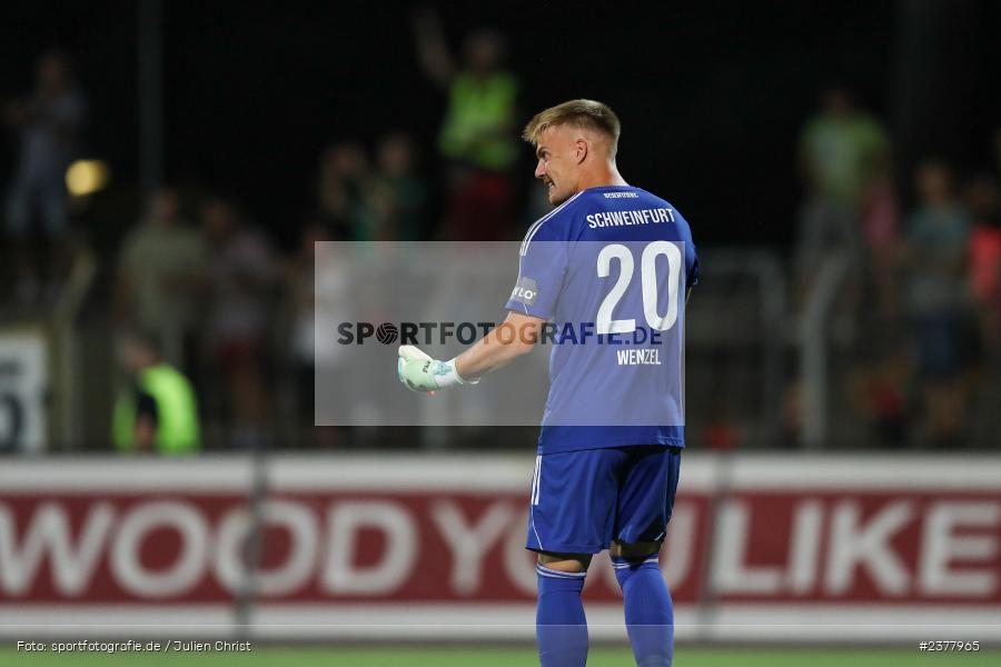 Lukas Wenzel, sport, action, Willy-Sachs-Stadion, Schweinfurt, Saison 2023/2024, SVW, SV Wacker Burghausen, Regionalliga Bayern, Fussball, FCS, BFV, 9. Spieltag, 1. FC Schweinfurt 1905, 08.09.2023 - Bild-ID: 2377965