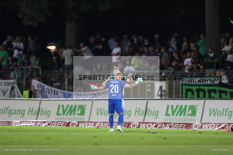 Lukas Wenzel, sport, action, Willy-Sachs-Stadion, Schweinfurt, Saison 2023/2024, SVW, SV Wacker Burghausen, Regionalliga Bayern, Fussball, FCS, BFV, 9. Spieltag, 1. FC Schweinfurt 1905, 08.09.2023 - Bild-ID: 2377980