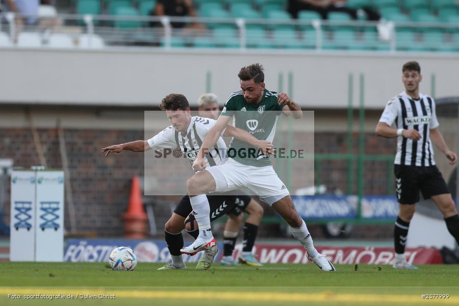 Severo Sturm, sport, action, Willy-Sachs-Stadion, Schweinfurt, Saison 2023/2024, SVW, SV Wacker Burghausen, Regionalliga Bayern, Fussball, FCS, BFV, 9. Spieltag, 1. FC Schweinfurt 1905, 08.09.2023 - Bild-ID: 2377999