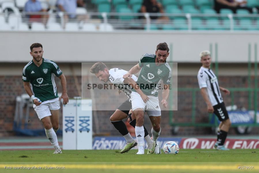 Severo Sturm, sport, action, Willy-Sachs-Stadion, Schweinfurt, Saison 2023/2024, SVW, SV Wacker Burghausen, Regionalliga Bayern, Fussball, FCS, BFV, 9. Spieltag, 1. FC Schweinfurt 1905, 08.09.2023 - Bild-ID: 2378001