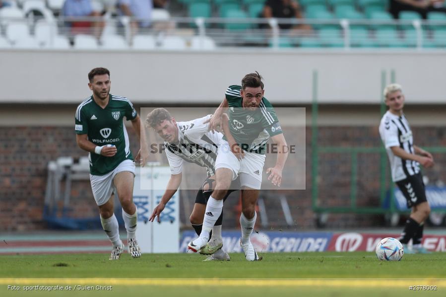 Severo Sturm, sport, action, Willy-Sachs-Stadion, Schweinfurt, Saison 2023/2024, SVW, SV Wacker Burghausen, Regionalliga Bayern, Fussball, FCS, BFV, 9. Spieltag, 1. FC Schweinfurt 1905, 08.09.2023 - Bild-ID: 2378002